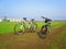 A pair of bikes, Kamenets Podolskiy, Ukraine