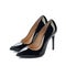 Pair of black high heels women classic shoes