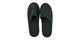 Pair of black indoor slippers isolate background