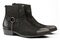 Pair of black male western slyle shoes