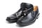 Pair black man\'s shoe and a belt