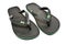 Pair of black rubber flip flop sandals