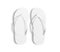 Pair of blank white beach slippers, design mockup, clipping path,