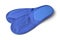 Pair of blue disposable slippers