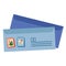 pair blue envelopes