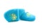 Pair of blue slippers for children