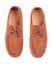 Pair of brown male moccasins