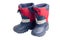 Pair of child\'s winter boots with rubber sole