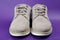 Pair of classic gray man shoes