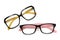 A pair of colorful decorative spectacles