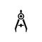 Pair Compasses for Navigation Flat Vector Icon