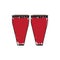 Pair of conga drums. Musical instrument