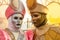 A Pair of Costumed Revelers of the Carnival of Venice