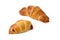 Pair croissants with strawberry filling