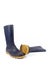 Pair of dark blue dirty rubber boots