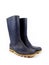 Pair of dark blue dirty rubber boots