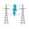Pair of electrical towers