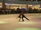 Pair figure skating performance on holiday Galleria Dallas