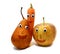 Pair of fruits: Apple and PEAR with big eyes