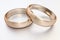 Pair of gold wedding rings