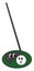 Pair of golf club and golf ball looks cute vector or color illustration