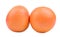 A pair of grapefruits on a white background. Whole juicy grapefruits. Refreshing citruses for fresh summer drinks.