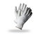 Pair of gray textile work gloves with protective layer