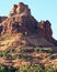 A Pair of Hikers Descend Bell Rock