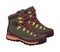 Pair of leather sports boots for hiking adventure