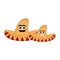 Pair of mexican hats with a smile