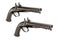 Pair percussion pistols