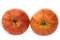 Pair of reddish apples