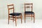 Pair of Retro Kitchen Chairs with Wood Legs