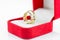 Pair ring in a gift red box