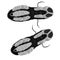 Pair of running shoes sole isolated in white. 3D illustration