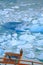 Pair of Southern Crested Caracara Birds Perching at the Information Board of Perito Moreno Glacier, Argentina