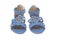 Pair of trendy summer female sandals