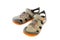 Pair Of Used Sport Sandals Over White Background