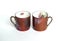 Pair of Vintage Brown Japanese Coffee Cup