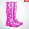 Pair of violet rain boots