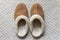 A pair of winter slipper