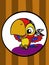 Pairate parot cartoon character art