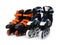 Pairs of inline roller skates