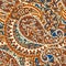 Paisley Floral oriental ethnic Pattern. Vector Seamless Ornamental Indian fabric patterns