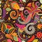 Paisley floral seamless pattern. Indian ornament. Vector decorative flowers and Paisley. Ethnic style. Design for
