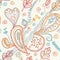 Paisley seamless ornate pattern