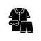 Pajamas black glyph icon