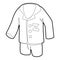 Pajamas icon, outline style