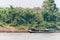 Pakbeng, Laos - Mar 03 2015: Slow boat cruise on the Mekong Rive