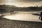 Pakiri River Mouth Estuary at Pakiri Beach Northland New Zealand NZ